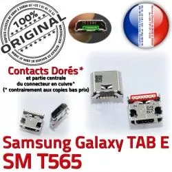 TAB Chargeur USB souder charge Prise Samsung de Micro T565 E à Dock Galaxy Connector Pins ORIGINAL Connecteur Dorés SM 9 SM-T565 inch