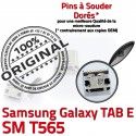 Samsung Galaxy TAB E SM-T565 USB Micro Connecteur Dock charge à Chargeur Pins ORIGINAL SM souder Prise Dorés T565 de inch 9 Connector