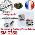 Samsung Prime SM G360 Micro USB MicroUSB de Dock souder à ORIGINAL Galaxy Core SM-G360 Dorés Pins Fiche Chargeur Prise Qualité charge Connector