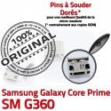Samsung Prime SM-G360 USB Charge charge Dorés Core à de souder ORIGINAL SM Prise G360 Galaxy Chargeur Micro Qualité Connector Connecteur Pins