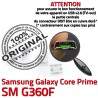 Samsung Prime SM-G360F USB Charg Chargeur Pins souder Connecteur à ORIGINAL Dorés G360F Galaxy Prise Qualité SM Micro de Core charge Connector