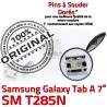 Samsung Galaxy Tab A T285N USB Pins Connector TAB Micro charge Chargeur Prise ORIGINAL 7 de à souder inch Dock Dorés Connecteur SM