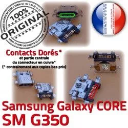 SM-G350 de MicroUSB Qualité à Plus ORIGINAL Chargeur Connector Prise Pins USB Galaxy souder Fiche Dock Micro Samsung charge SM Core Dorés G350