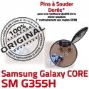 Samsung Core SM G355H Micro USB souder Fiche SM-G355H Galaxy Connector Dorés Pins Qualité PORT charge Prise Dock Chargeur 2 ORIGINAL de à