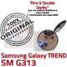 TREND S DUOS SM-G313 USB Charge souder ORIGINAL à Pins Connector Samsung Dorés Galaxy de Chargeur SM charge Connecteur Prise Micro Qualité G313