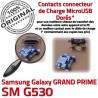 GRAND PRIME SM-G530 USB Charge Micro souder Qualité G530 à Connector Chargeur Connecteur de SM Samsung charge ORIGINAL Galaxy Doré Prise