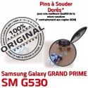 GRAND PRIME SM-G530 USB Charge G530 SM à Qualité de Galaxy Chargeur souder Prise Doré ORIGINAL charge Connecteur Connector Micro Samsung