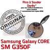 Samsung Core SM G350F Micro USB Plus Fiche Prise à Dock Dorés SM-G350F Galaxy charge Pins de MicroUSB Chargeur Qualité ORIGINAL Connector souder