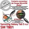 Samsung Galaxy SM-T801 TAB-S Ch Qualité TAB Nappe de Réparation USB Chargeur SM Dorés Charge T801 Connecteur OFFICIELLE ORIGINAL S Contacts Micro