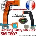 Samsung Galaxy SM-T807 TAB-S Ch Connecteur Réparation Qualité Contacts TAB Dorés Micro de Nappe SM Charge OFFICIELLE ORIGINAL Chargeur USB S T807