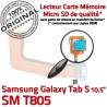 SM-T805 Micro USB TAB-S Charge Qualité Dorés Galaxy Samsung Lecteur T805 Connecteur Nappe ORIGINAL Contacts Chargeur de Réparation SD S TAB SM