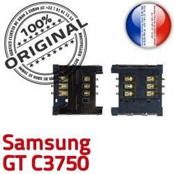 c3750 Samsung Dorés souder Contacts SLOT Pins SIM Prise Reader à Lecteur Connecteur S Card OR GT ORIGINAL Carte Connector