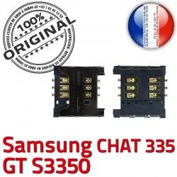 ORIGINAL GT S Dorés Prise Lecteur Carte Samsung SIM souder Contacts Connector SLOT 335 à Chat Connecteur Reader OR s3350 Card Pins