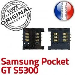 OR Connector Galaxy souder Dorés à Pocket Carte Pins SIM Card Reader ORIGINAL GT s5300 Connecteur SLOT Contacts Lecteur Samsung S