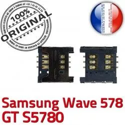 SIM s5780 578 Prise S GT Samsung souder Connector Card Wave Contacts à Lecteur Reader SLOT Pins Connecteur ORIGINAL Dorés OR Carte