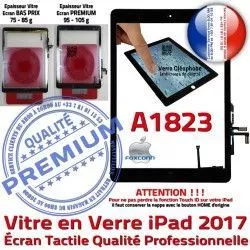 Vitre Tablette Réparation HOME Adhésif AIR Noir Fixation Qualité Monté IC A1823 Ecran Tactile Oléophobe Verre Caméra iPad Nappe