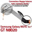 GT-N8020 Micro USB NOTE Charge Qualité Nappe de Connecteur MicroUSB Galaxy Chargeur Contacts ORIGINAL Réparation GT Dorés N8020 OFFICIELLE Samsung
