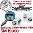 Samsung Galaxy NEO i9060 USB Connector GT Micro Prise Pins ORIGINAL à Dock charge Qualité Grand souder Connecteur Dorés Chargeur