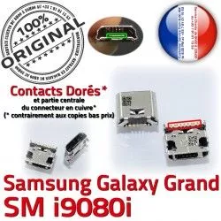 Dorés à Chargeur Prise Dock charge Qualité ORIGINAL i9080i souder Connecteur GT de USB Galaxy Samsung Connector Pins Grand Micro