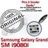 Samsung Galaxy i9080i USB Micro Prise Grand Connector Dorés Dock GT Qualité à ORIGINAL de souder Pins Connecteur charge Chargeur