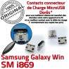 Samsung Galaxy Win GT-i869 USB à Chargeur Dock Qualité MicroUSB SLOT souder Pins Connector Dorés Fiche Prise ORIGINAL de charge