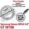 Samsung Galaxy i9158 USB ORIGINAL Chargeur Mega Connector charge Qualité Pins Duos GT Dorés Micro à souder Connecteur de Prise