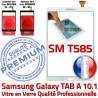 Galaxy TAB A6 2016 SM-T585 B 10.1 Verre Résistante TAB-A6 Ecran PREMIUM inch Blanc Blanche Vitre Supérieure aux Qualité Tactile Chocs