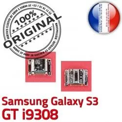 C i9308 Micro Dorés Galaxy Connector à Pins S3 Prise ORIGINAL USB Connecteur charge souder Chargeur Dock Samsung de Flex GT