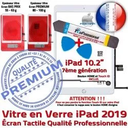 Blanche Qualité iPad A2198 Réparation HOME Nappe Démontage PREMIUM PACK Adhésif Tablette A2197 2019 A2200 Outil Tactile Precollé Verre Bouton KIT B Vitre