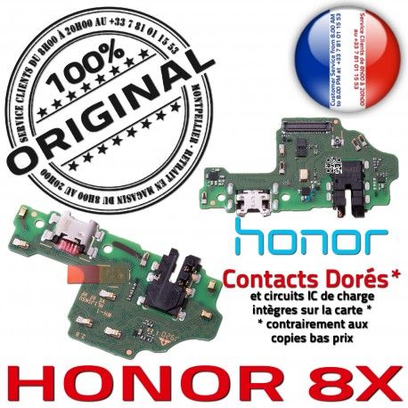 Honor 8X Antenne SMA GSM Microphone Prise Charge Nappe PORT USB Huawei Téléphone Chargeur Qualité OFFICIELLE Connecteur ORIGINAL