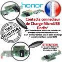 Honor 7X Charge Rapide Câble ORIGINAL USB Microphone Connecteur Micro Chargeur RESEAU Nappe Antenne OFFICIELLE Prise Qualité