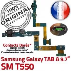 SM Chargeur TAB Réparation SM-T550 A ORIGINAL Galaxy Parleur de Haut Bouton Samsung Nappe Connecteur Charge OFFICIELLE Flex HP T550 HOME