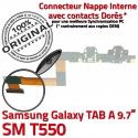 Samsung Galaxy TAB A SM-T550 C T550 Nappe SM ORIGINAL MicroUSB OFFICIELLE Doré Chargeur Connecteur Réparation de Qualité Charge Contact