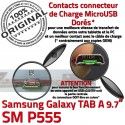 Samsung TAB A SM-P555 Galaxy C SM Nappe Doré Réparation Contacts P555 Micro OFFICIELLE USB Qualité Charge de ORIGINAL Chargeur Connecteur