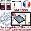 Samsung Galaxy TAB 4 SM-T533 N en Prémonté Adhésif Qualité PREMIUM Tactile Supérieure Verre Vitre SM Noire Assemblée 10.1 T533 Ecran TAB4 LCD