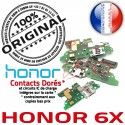 Honor 6X USB Micro Prise Antenne Charge Connecteur Nappe OFFICIELLE Chargeur Câble ORIGINAL Qualité RESEAU JACK de Microphone