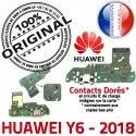 Huawei Y6 2018 Antenne OFFICIELLE Connecteur Nappe Microphone Prise Qualité Téléphone ORIGINAL RESEAU Chargeur USB Charge PORT