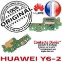 Huawei Y6-2 JACK Antenne ORIGINAL Branchement PORT Téléphone Chargeur Qualité USB C Micro Nappe Câble Microphone Charge