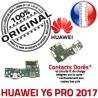 Huawei Y6 PRO 2017 Antenne USB Téléphone Chargeur ORIGINAL RESEAU Qualité Prise Microphone OFFICIELLE Charge Nappe Connecteur