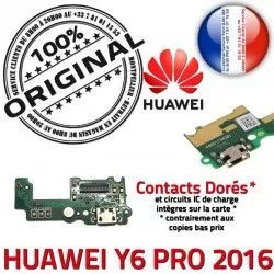 Prise Charge Chargeur RESEAU Téléphone Huawei Qualité OFFICIELLE USB Connecteur Antenne Microphone 2016 PRO ORIGINAL Y6 Nappe