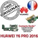 Huawei Y6 PRO 2016 Branchement USB Antenne Charge Qualité DOCK Prise Câble PORT Nappe Micro Chargeur ORIGINAL Microphone SMA