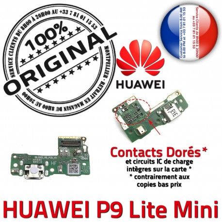 Huawei P9 Lite Mini JACK AUDIO Charge Microphone Casque DOCK Nappe PORT Chargeur USB Antenne Câble Micro de Audio SMA ORIGINAL Qualité