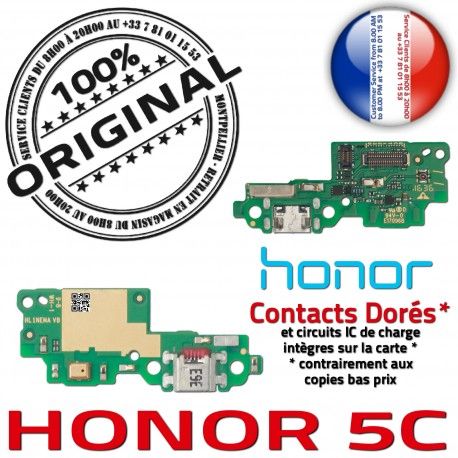 Honor 5C Branchement USB Téléphone Câble Prise Antenne Micro PORT Qualité OFFICIELLE Nappe Microphone Charge Chargeur ORIGINAL C
