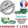 Honor 7 LITE JACK écouteurs Charge Nappe Téléphone USB Câble Microphone Antenne ORIGINAL Chargeur Audio Qualité PORT OFFICIELLE