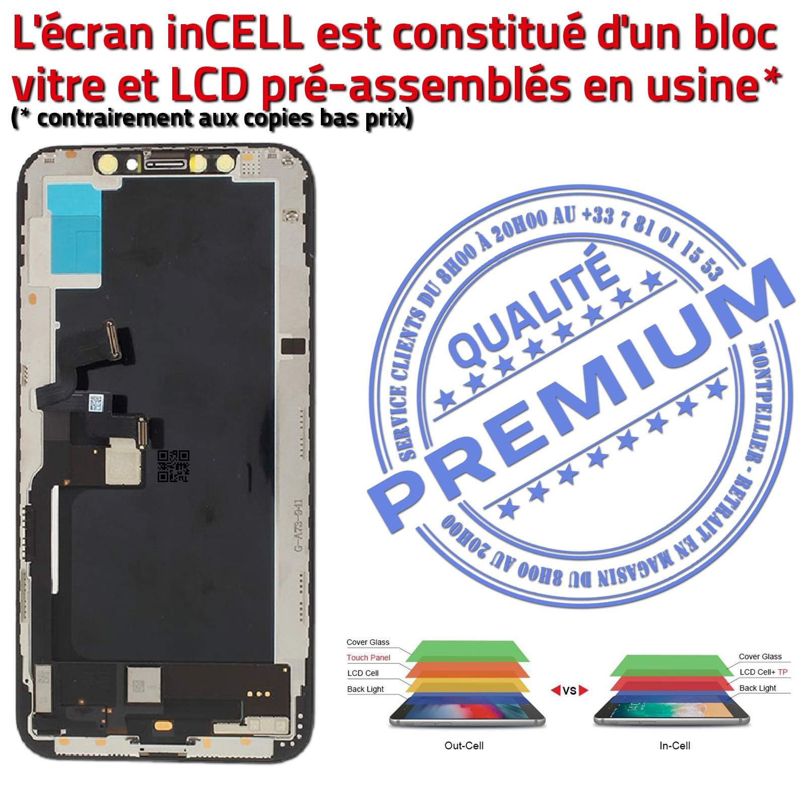 Écran iPhone 11 (incell sans IC) Optimum