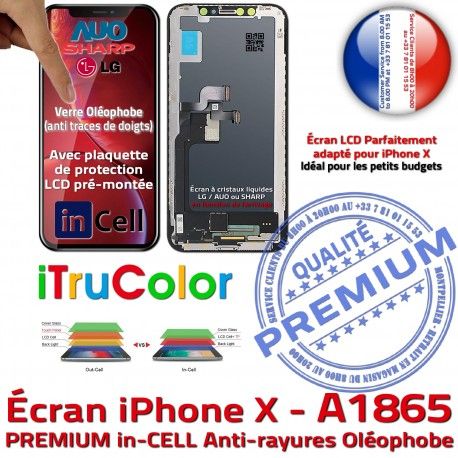 Écran inCELL iPhone A1865 LCD Tactile Multi-Touch SmartPhone iTruColor HDR Tone LG Verre Oléophobe PREMIUM True Affichage