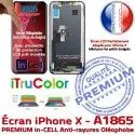 Verre inCELL iPhone A1865 SmartPhone X Apple Retina LG Écran Tone Vitre In-CELL PREMIUM True LCD 5.8 Oléophobe Super Changer Affichage pouces