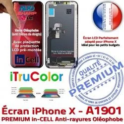 X pouces Tone True Vitre LCD Super Châssis Apple Liquides SmartPhone iPhone A1901 inCELL Cristaux 5,8 sur PREMIUM Retina Écran