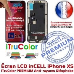 iTrueColor inCELL Touch Apple Remplacement Cristaux XS Vitre Liquides iPhone SmartPhone PREMIUM 3D Écran Changer in-CELL Verre Multi-Touch LCD