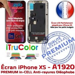 in-CELL SmartPhone Retina Oléophobe iPhone pouces PREMIUM HDR In-CELL Apple Écran Changer LCD Affichage Tone Vitre A1920 Super True 5.8